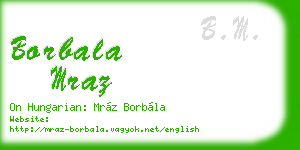 borbala mraz business card