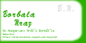 borbala mraz business card